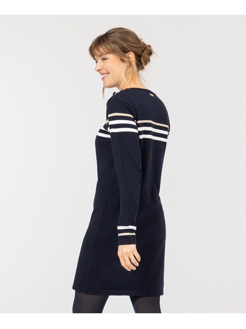 Robe manches longues - Terre de Marins Bleu - Kiabi