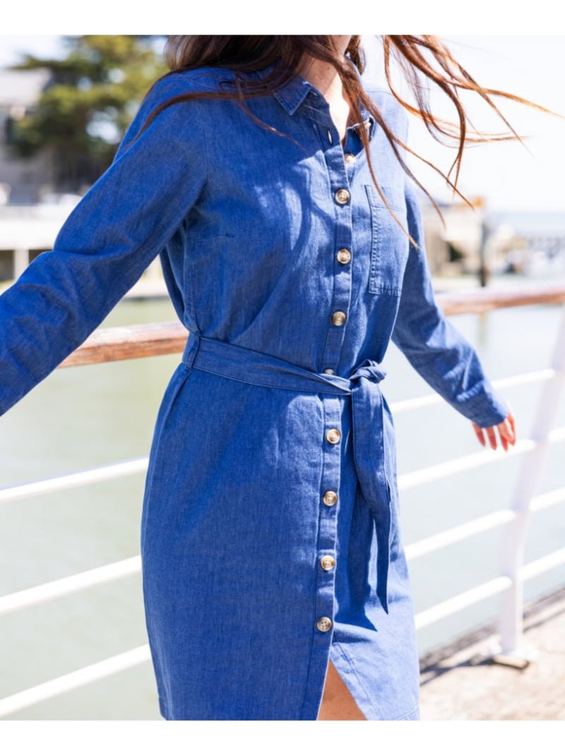 Robe manches longues - terre de marins Bleu jean - Kiabi