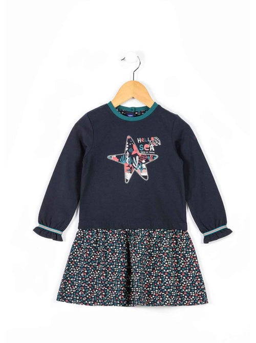 Robe manches longues - terre de marins - Kiabi Robe manches longues - terre de marins - Kiabi