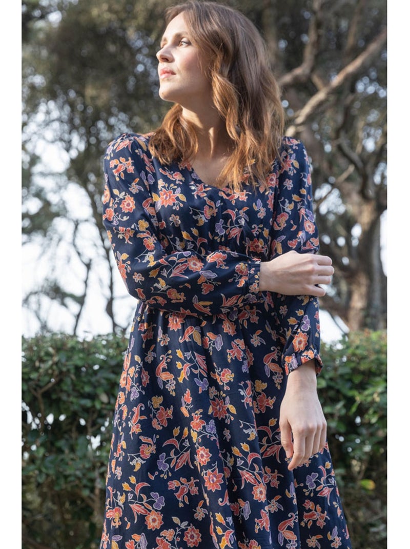 Robe manches longues - Terre de Marins Multicolore - Kiabi