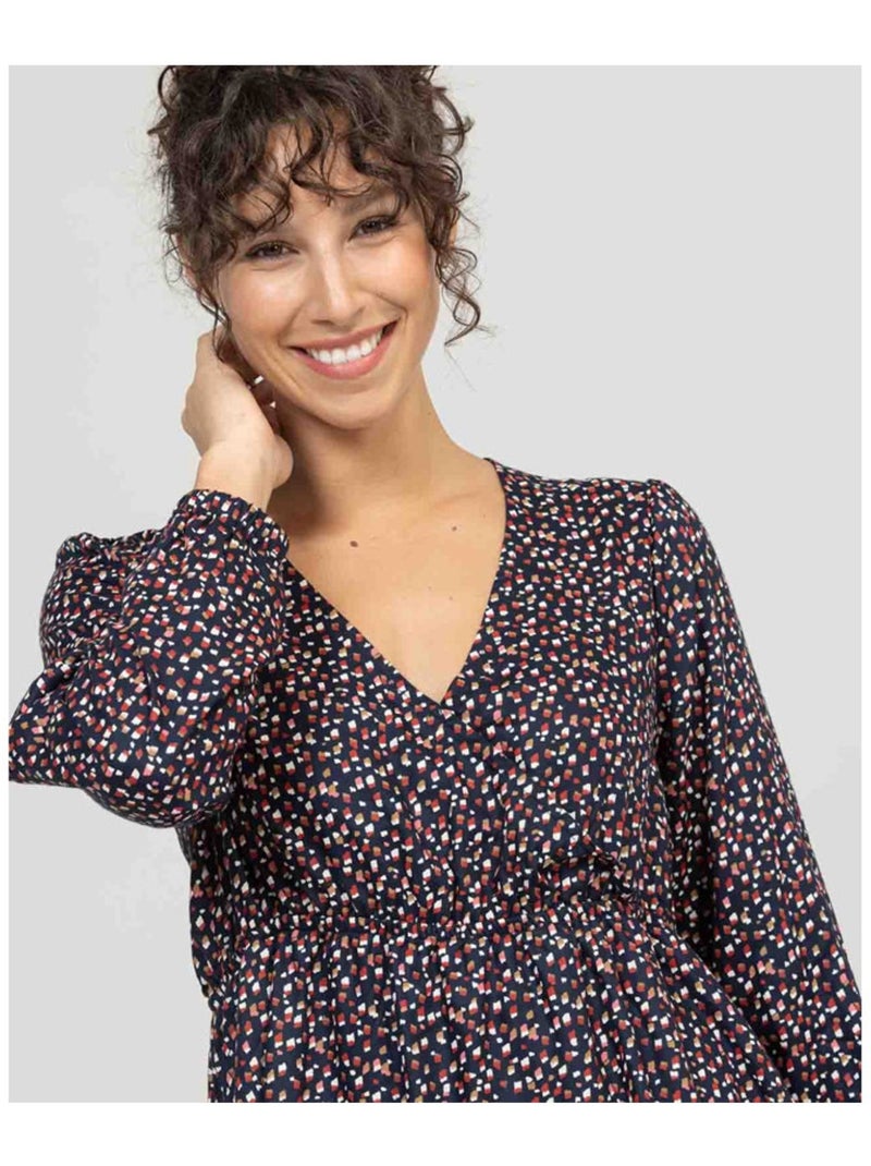 Robe manches longues - Terre de Marins Multicolore - Kiabi