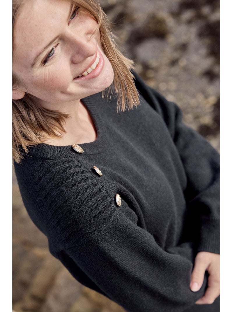 Robe manches longues - Terre de Marins Noir - Kiabi