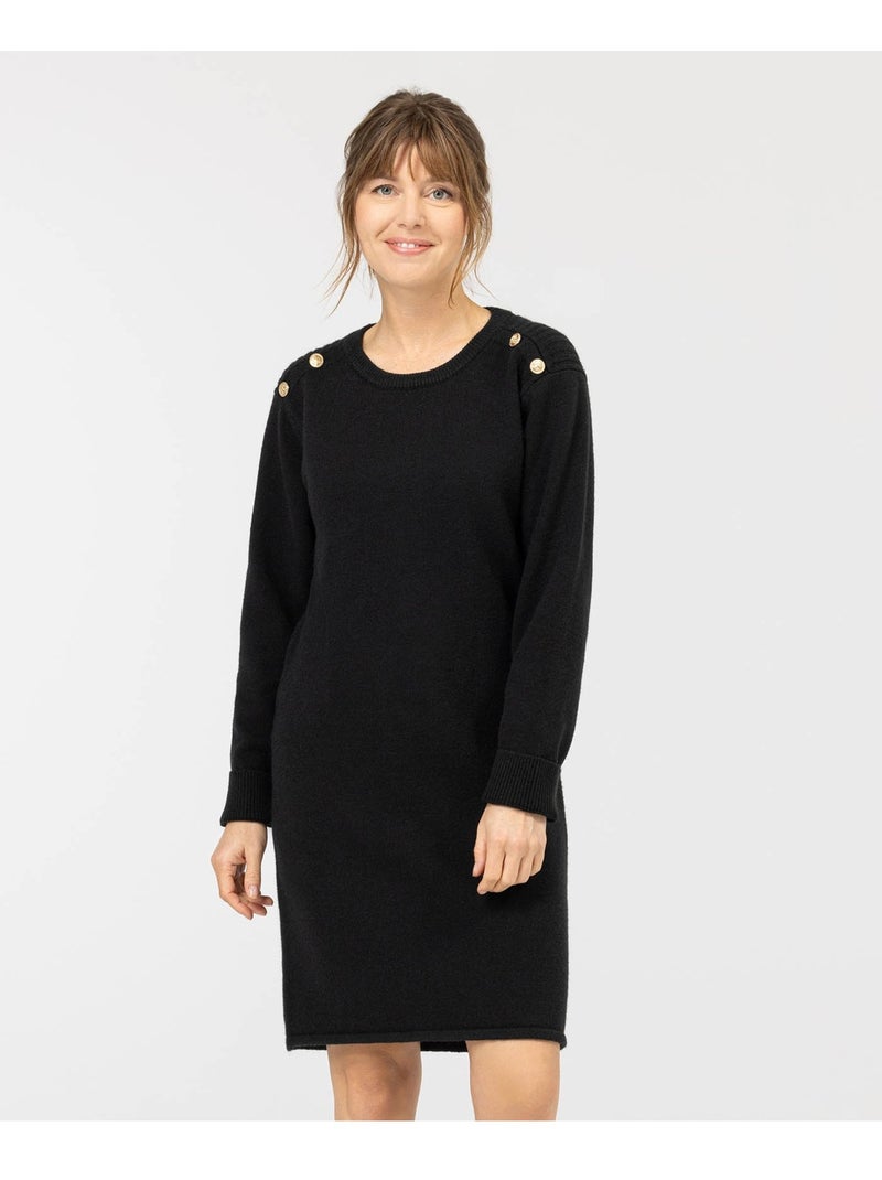 Robe manches longues - Terre de Marins Noir - Kiabi