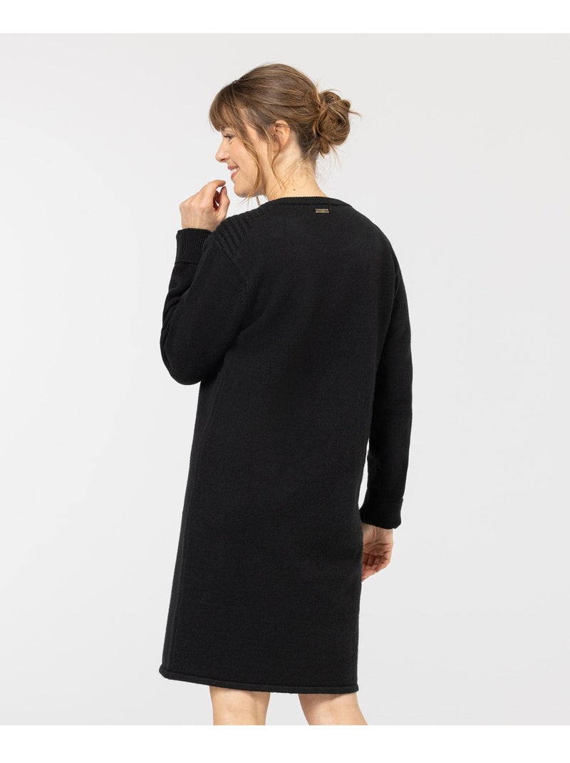 Robe manches longues - Terre de Marins Noir - Kiabi