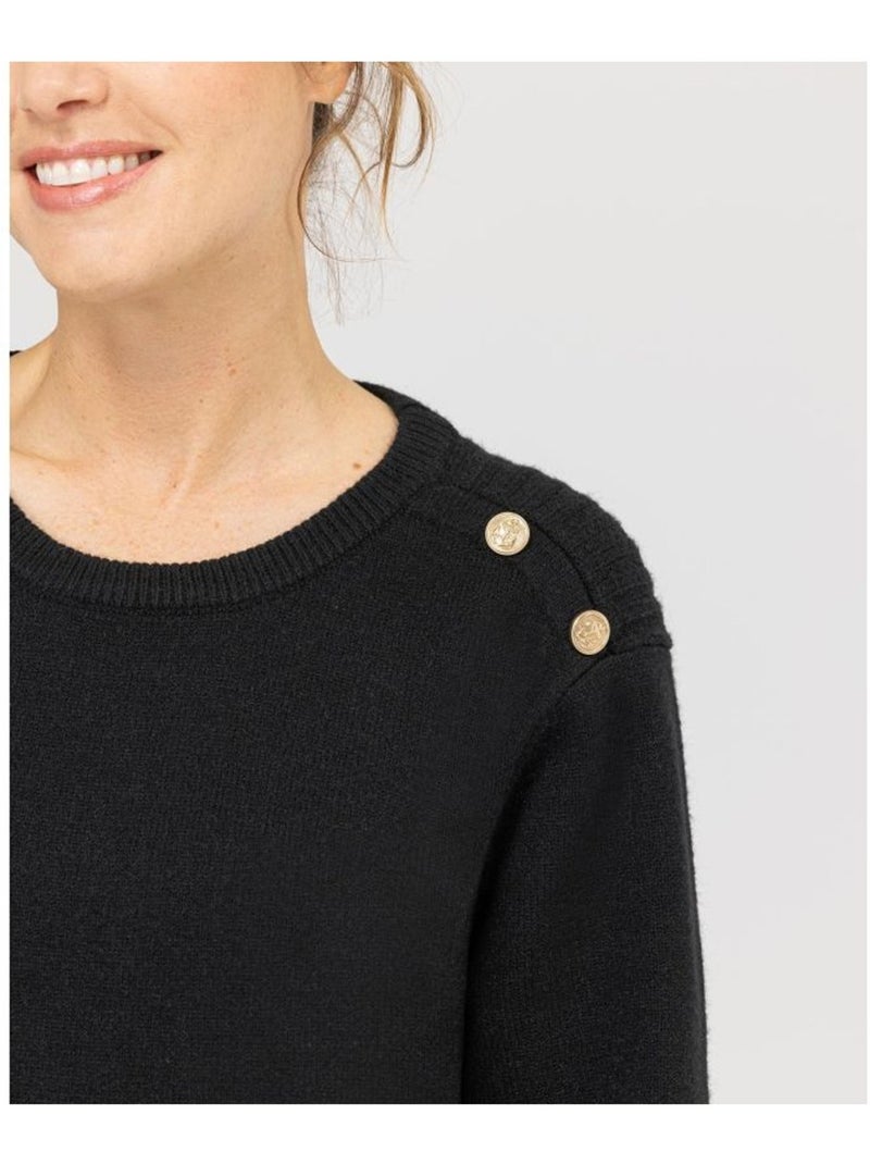 Robe manches longues - Terre de Marins Noir - Kiabi