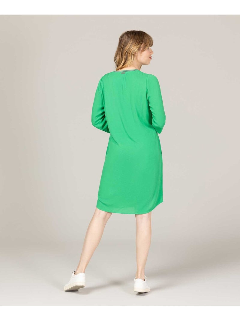 Robe manches longues - Terre de Marins Vert - Kiabi