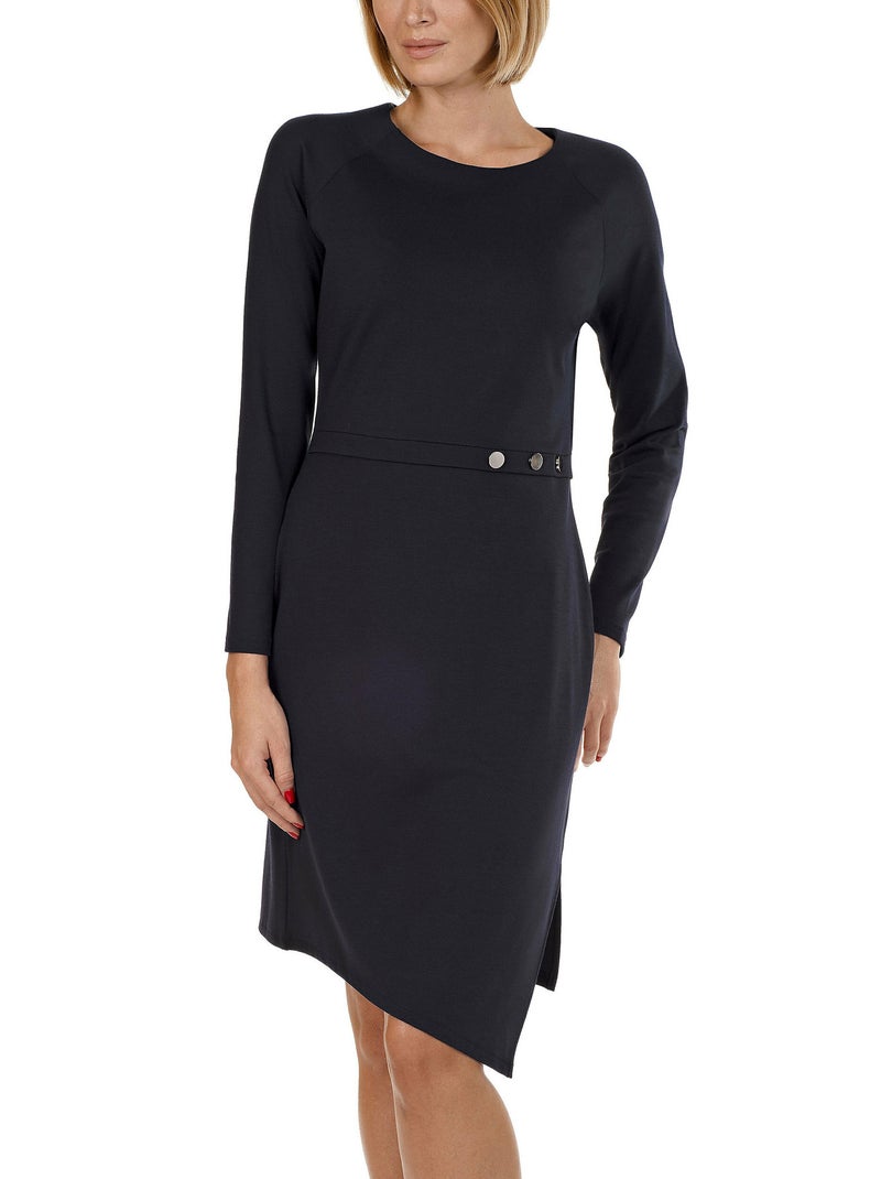 Robe manches longues Estelle noir Noir - Kiabi