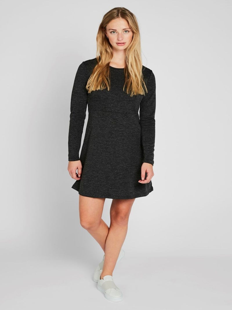 Robe manches longues Kebello Gris - Kiabi