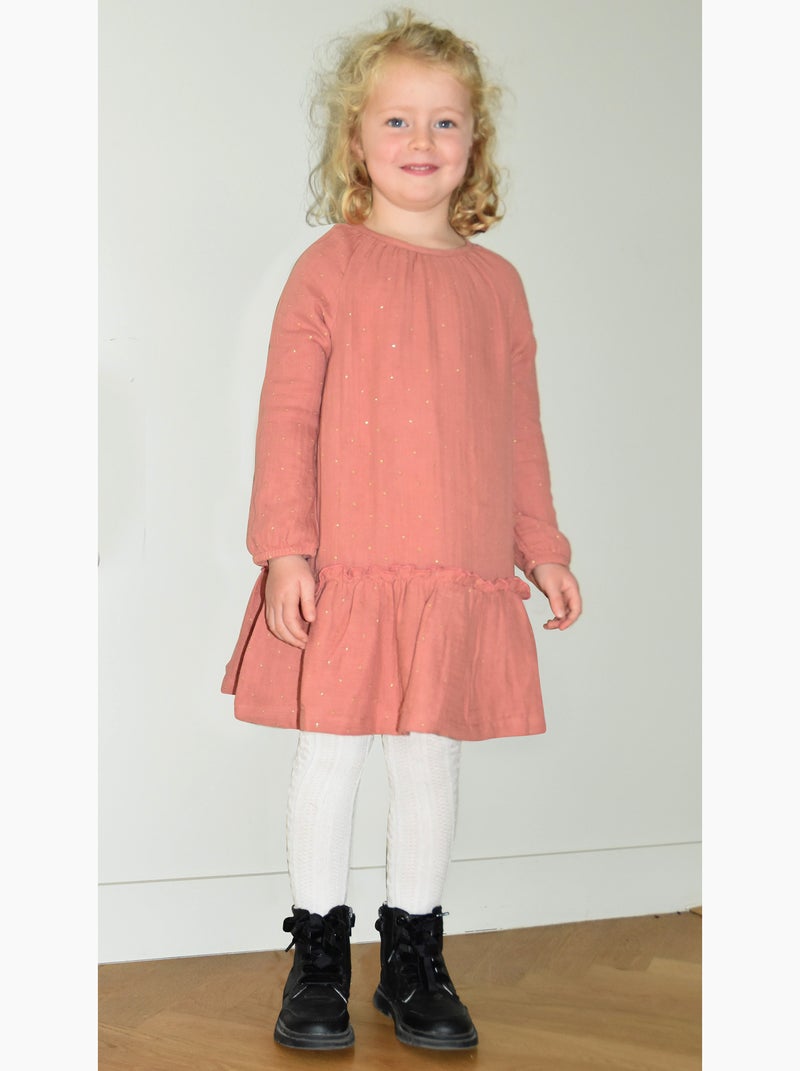 Robe manches longues Patsy Rose - Kiabi