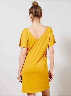 Robe manches papillons - Kiabi