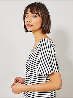 Robe manches papillons - Kiabi