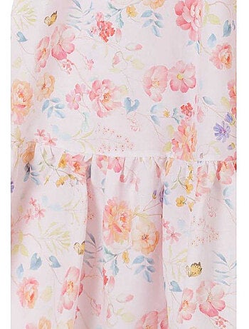 Robe manches ruchées motif/style fleurs - minoti