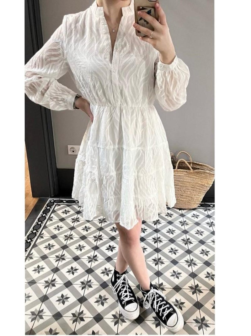 Robe Marguerite Blanc - Kiabi