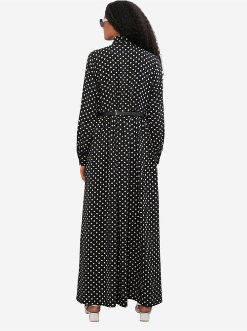 Robe maxi à pois et col chemise bdart - Kiabi Robe maxi à pois et col chemise bdart - Kiabi