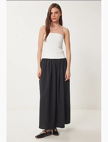 Robe maxi bustier à blocs de couleurs istanbul