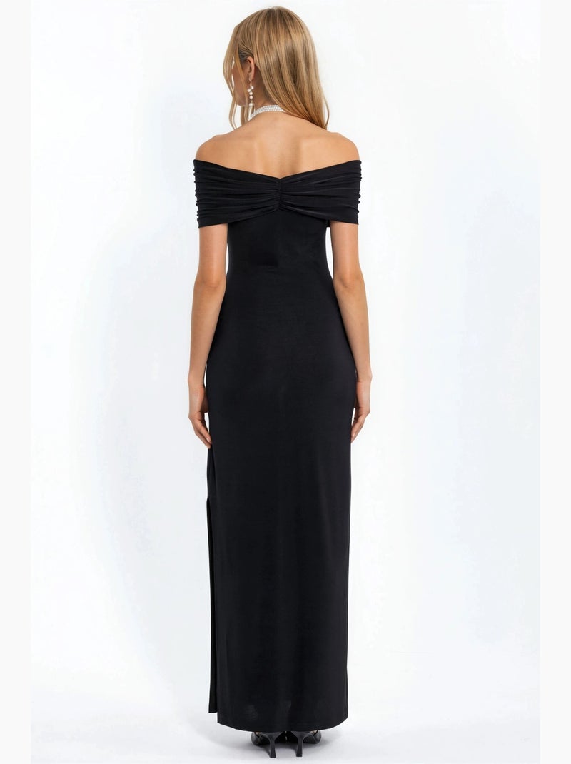 Robe maxi bustier hiccup Noir - Kiabi