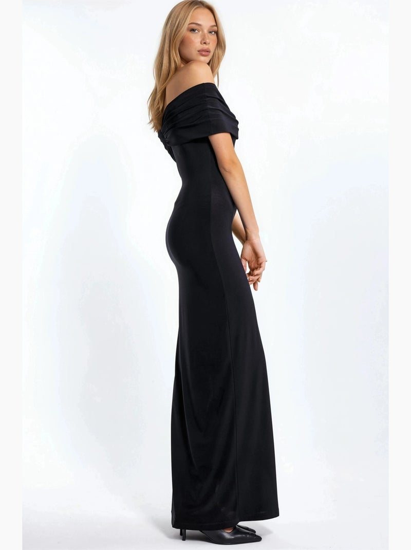 Robe maxi bustier hiccup Noir - Kiabi