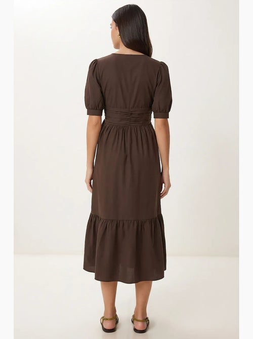 Robe maxi femme en popeline mélange coton istanbul - Kiabi Robe maxi femme en popeline mélange coton istanbul - Kiabi