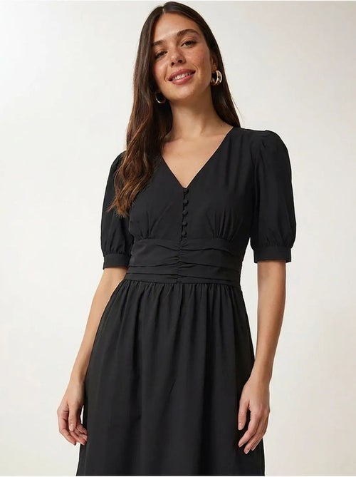 Robe maxi femme en popeline mélange coton istanbul - Kiabi Robe maxi femme en popeline mélange coton istanbul - Kiabi