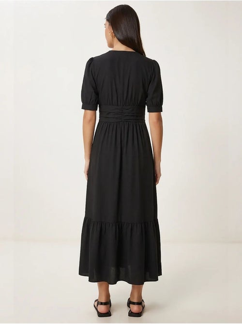 Robe maxi femme en popeline mélange coton istanbul - Kiabi Robe maxi femme en popeline mélange coton istanbul - Kiabi