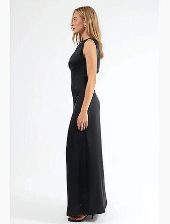 Robe maxi moulante à col asymétrique hiccup