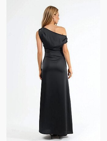 Robe maxi moulante à col asymétrique hiccup