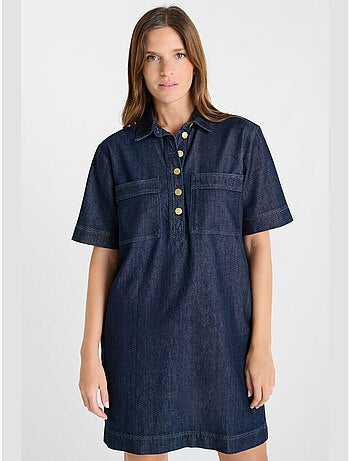 Robe MERCURY droite en jeans 'Le Temps Des Cerises'