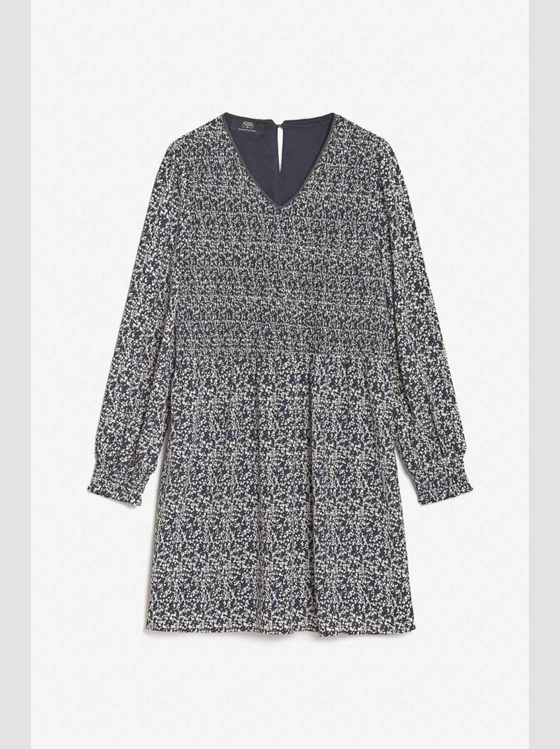 Robe MEYAGI droite 'Le Temps Des Cerises' Bleu - Kiabi