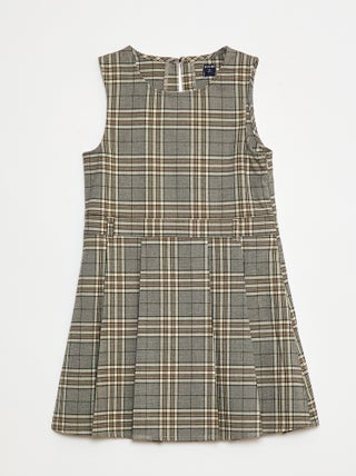 Robe mi-cuisse à carreaux