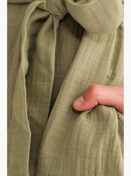 Robe mi-longue à col en v et détails accessoires mixray - Kiabi Robe mi-longue à col en v et détails accessoires mixray - Kiabi