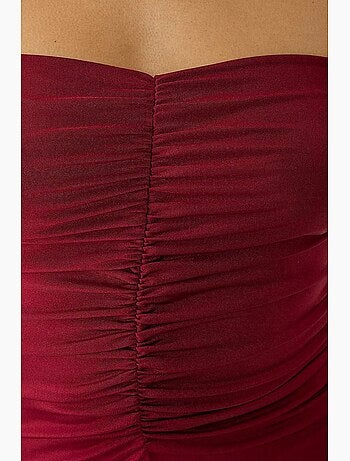 Robe mi-longue à épaules dénudées hiccup