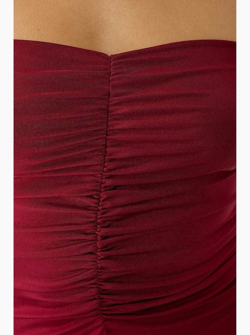 Robe mi-longue à épaules dénudées hiccup - Kiabi