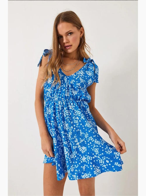 Robe mi-longue à volants fleuris lucci - Kiabi Robe mi-longue à volants fleuris lucci - Kiabi