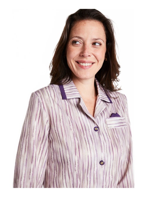 Robe mi-longue boutonnée imprimée - Kiabi