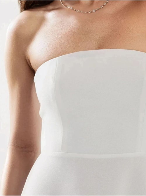 Robe mi-longue bustier coupe A - Kiabi Robe mi-longue bustier coupe A - Kiabi