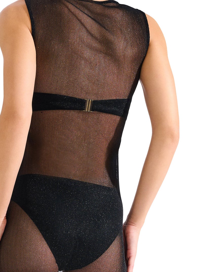 Robe mi-longue de plage IMPERIA Noir - Kiabi