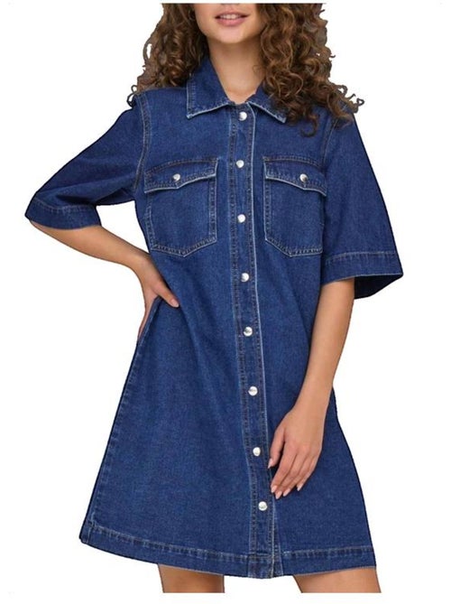 Robe mi-longue en jean Only Belle - Kiabi Robe mi-longue en jean Only Belle - Kiabi
