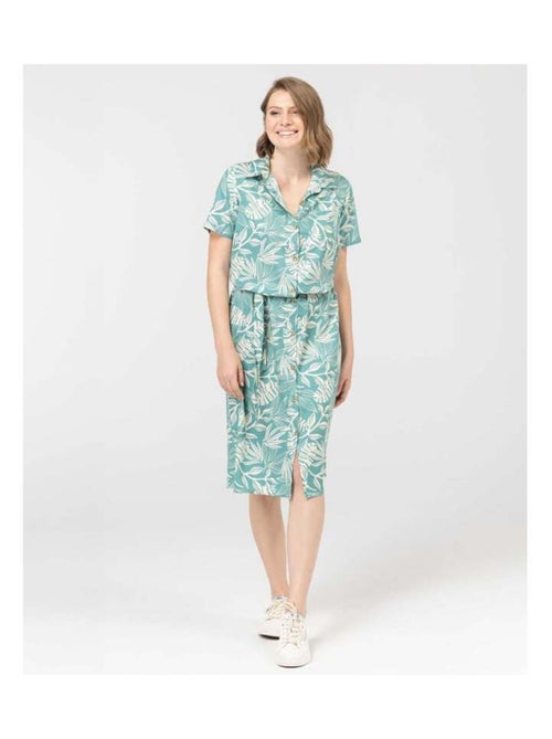 Robe mi-longue Femme imprimé floral - Kiabi