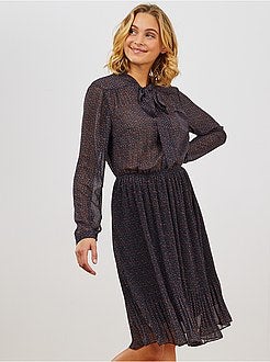 Robe mi-longue fleurie - Kiabi