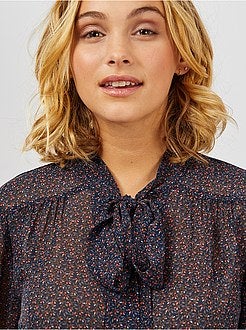 Robe mi-longue fleurie - Kiabi