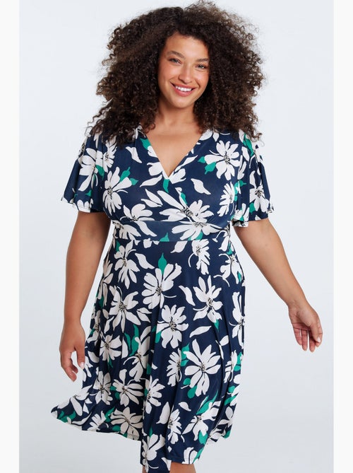 Robe mi-longue imprimé floral PAPRIKA - Kiabi