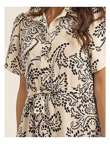 Robe mi-longue motifs IONELA
