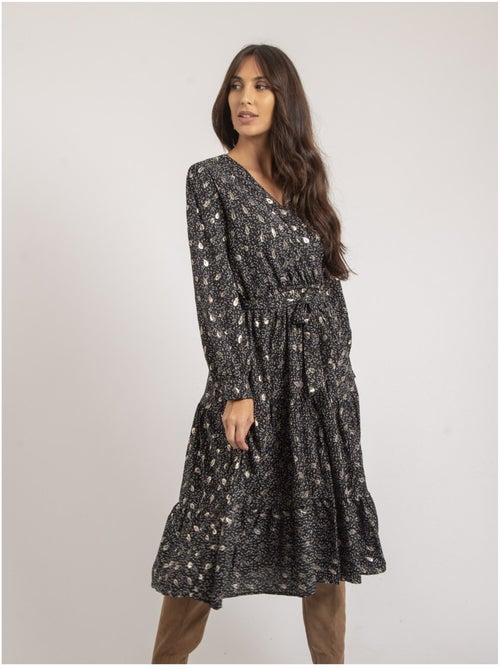 Robe mi-longue motifs IVELIA - Kiabi