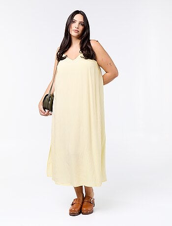Robe midi à bretelles réglables
