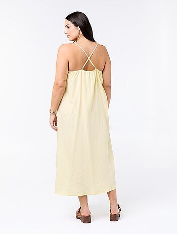 Robe midi à bretelles réglables