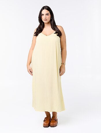 Robe midi à bretelles réglables