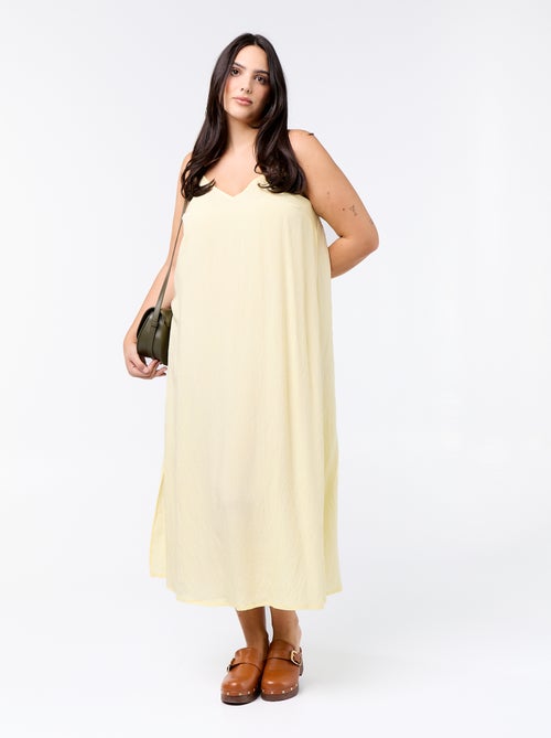 Robe midi à bretelles réglables - Kiabi