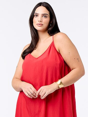 Robe midi à bretelles réglables