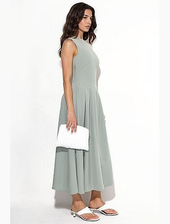 Robe midi à col asymétrique hiccup