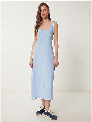 Robe midi à col en u istanbul